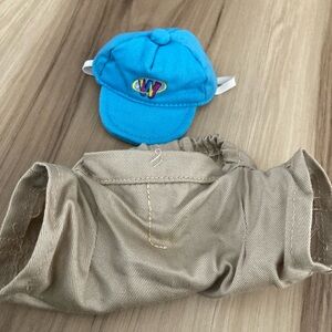 Webkins Plush clothes tan pants blue baseball cap